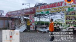 Angin Kencang Terjang Kelurahan Campurejo, Puluhan Rumah Rusak