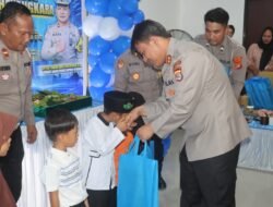 Ulang Tahun Lalu Lintas Bhayangkara ke-70, Polres Lampung Selatan Santuni Anak Yatim
