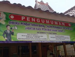 Orang Terdekat Kades Jadi Sorotan dalam Perekrutan Perangkat Desa di Kecamatan Kasiman