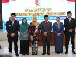 Pelantikan Edi Susanto Sebagai Sekda Bojonegoro, Bupati Harapkan Soliditas OPD Meningkat