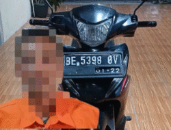 Polsek Kalianda Tangkap Pelaku Percobaan Pencurian Motor di Negeri Pandan