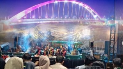 Malam Pergantian Tahun 2026 di Jembatan Sosrodilogo Bojonegoro