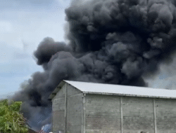 Kebakaran Gudang Solar dan Kantor Proyek Rehabilitasi Jaringan Irigasi di Balen.