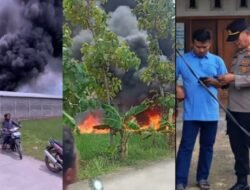 Kronologi Kebakaran Gudang Kantor dan BBM Solar Milik PT Etika Beton di Balen