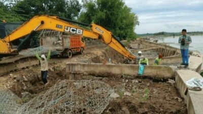 PU SDA: Perbaikan Pelindung Tebing Sungai Bengawan Solo Berlanjut Sesuai Prosedur