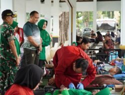 Sambut HUT ke- 80 Persit KCK, Kodim Bojonegoro Gelar Donor Darah dan Layanan Kesehatan Gratis