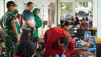 Sambut HUT ke- 80 Persit KCK, Kodim Bojonegoro Gelar Donor Darah dan Layanan Kesehatan Gratis