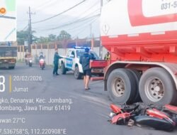 Kecelakaan Maut Jombang, Truk Tangki, Pengendara Motor Meninggal Dunia