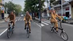 Wakil Bupati Bojonegoro Nurul Azizah Mengawali Program Bike to Work