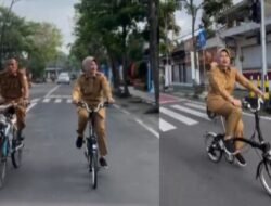 Wakil Bupati Bojonegoro Nurul Azizah Mengawali Program Bike to Work