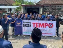 Aksi Kader NasDem Jombang Protes , Desak Permintaan Maaf Tempo, dan Sikap Tegas DPD-DPP