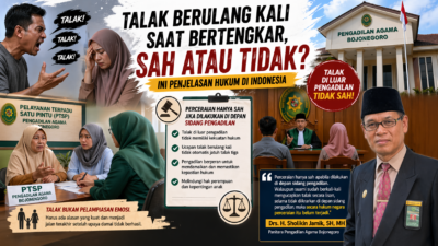 Talak Berulang Kali Saat Bertengkar, Sah atau Tidak? Ini Penjelasan Hukum di Indonesia