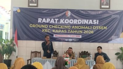 Rapat Koordinasi dan Ground Checking DTSEN 2026: Kecamatan Kapas Pastikan Data Sesuai Kondisi Riil Lapangan