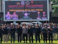 Diklat PAMTER PSHT Jombang Digelar di Mapolres, Perkuat Sinergi Jaga Kamtibmas