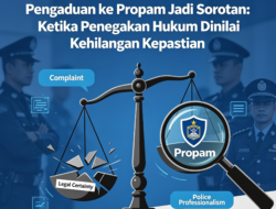 Pengaduan ke Propam Jadi Sorotan: Ketika Penegakan Hukum Dinilai Kehilangan Kepastian