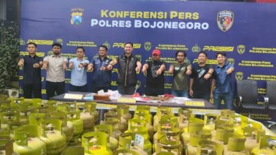 Polisi Bongkar Oplosan LPG Subsidi di Bojonegoro, Pelaku Kantongi Untung Rp800 Ribu per Tabung