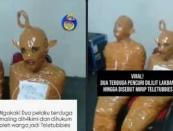 Di Balik Viralnya “Maling Dilakban Mirip Teletubbies”: Ketika Netizen Jadi Detektif, Hakim, Sekaligus Sutradara