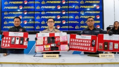 Satresnarkoba Polres Bojonegoro Ungkap 34 Kasus Narkoba Selama Januari-Juli 2026, 11 Tersangka Diamankan