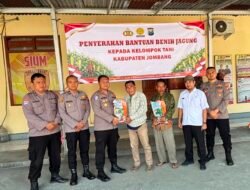 Polres Jombang Salurkan 6 Ton Benih Jagung Bantuan Kementan untuk Petani Mojowarno