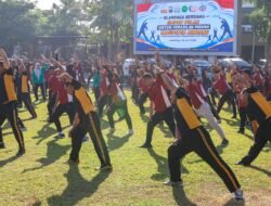 Polres Jombang Perkuat Sinergitas dengan Kejaksaan, Pengadilan, dan Lapas Lewat Olahraga Bersama