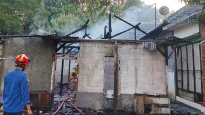 Rumah Kosong di Bojonegoro Ludes Terbakar, Diduga Pemicu Korsleting Listrik