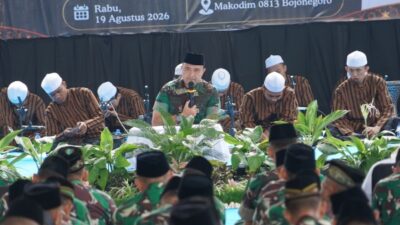 Perkuat Nilai Spiritual, Kodim Bojonegoro Gelar Peringatan Maulid Nabi Muhammad SAW 1448 H