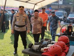Perkuat Kolaborasi Hadapi Kekeringan dan Karhutla, Polres Jombang Gelar Apel Siaga Bencana