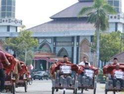 200 Tukang Becak Jombang Dapat Becak Listrik untuk Dukung Muktamar ke-35 NU