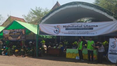 Posko Terminal Kepuhsari Jadi Salah Satu Gerbang Penyambutan Muktamirin NU di Jombang