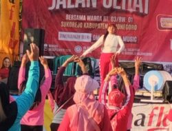 Jalan Sehat Warga RT 03 Sukorejo Meriah, Kades Dorong Warga Kompak dan Guyub