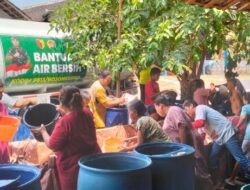 Peduli Kekeringan, Kodim Bojonegoro Salurkan 133 Ribu Liter Air Bersih ke 6 Kecamatan