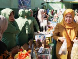 Sambut HUT ke-81 TNI, Kodim Bojonegoro Gelar Bazar Sembako Murah