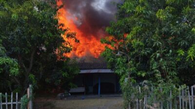Rumah Warga Banjarejo Bojonegoro Ludes Terbakar